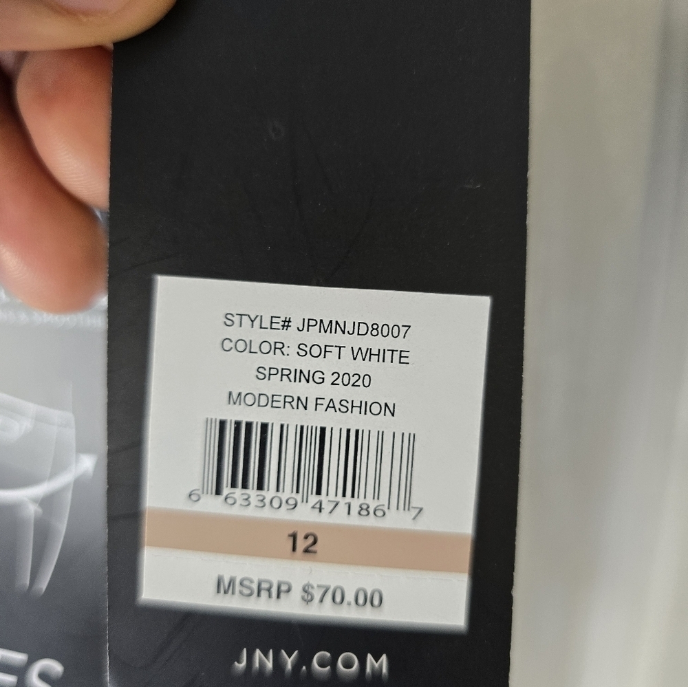 Jones New York Lexington Capri Jeans Sz 12 White Women Sculpt Shaper 34x24 - Picture 6 of 14